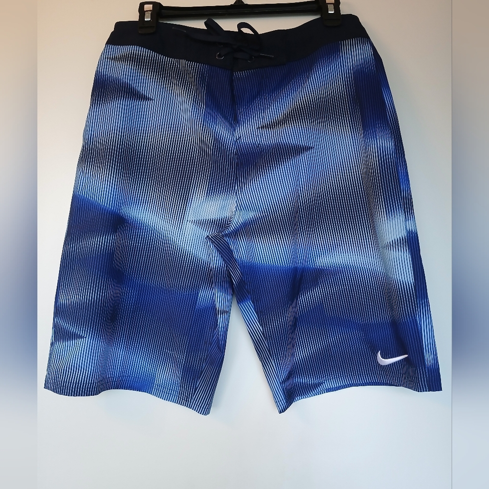 Nike Vapor Board Shorts NEW Stretch 11" Blue Size 30